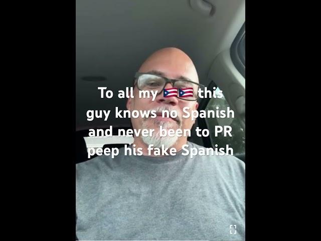 Fake Puerto Rican Derrick Colon attempts Spanish ‍️