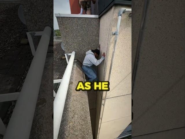 This Guy Slid Down A Building Using 2 Walls 