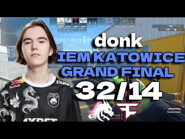 CS2 POV Spirit donk (32/14) vs FaZe (Nuke) IEM Katowice 2024 Grand final