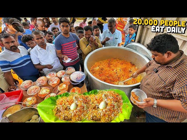 150/- Rs Only  GUNDU Bhai HYDERABADI Dum Biryani Indian Street Food  Daily 500 Kg Chicken Biryani