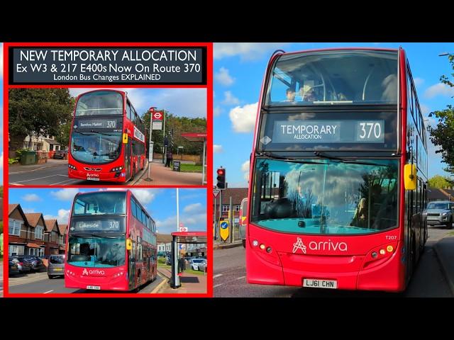 *NEW TRANSFERS* Route 370's E400s & Gemini 2s (HYBRIDS COMING SOON) London Bus Changes EXPLAINED