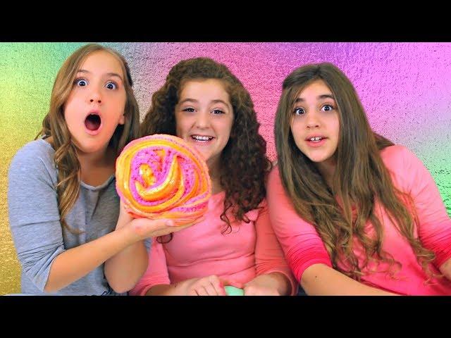 3 Slime Challenge!  Making 3 Slimes in 3 Colors into 3 Slime Smoothies!