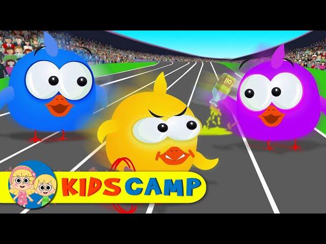 Lucky Ducky Gets Lucky in the Running Race!!! Fastest Duck WINS? Fun Cartoon Series by Kidscamp