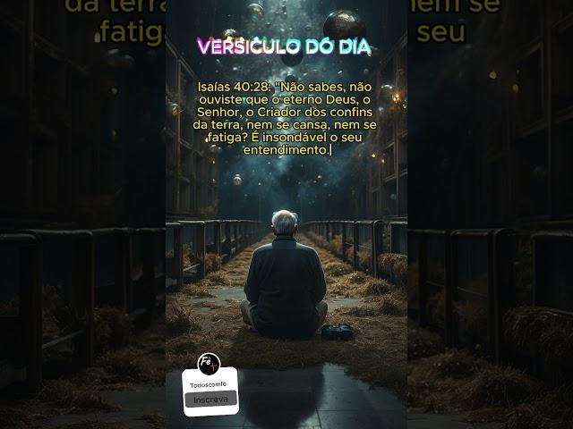 Não sabes, não ouviste que o eterno Deus #cristao #versiculododia  #versiculodiario  #palavradedeus