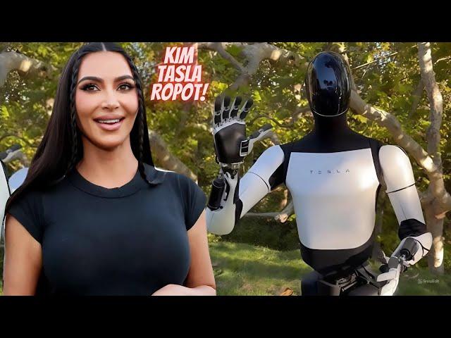 Kim Kardashian Shows Off Her New Tesla Optimus Robot!