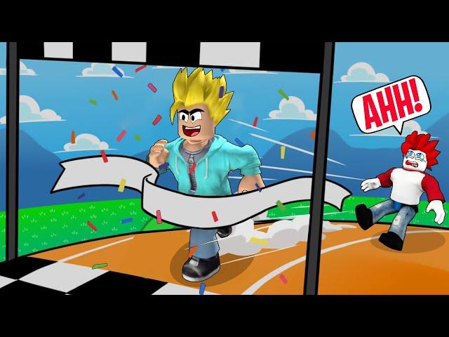 Running At SPEED OF 999,999,257 in Roblox Race Simulator ‍️‍️Motu and Khaleel Gameplay