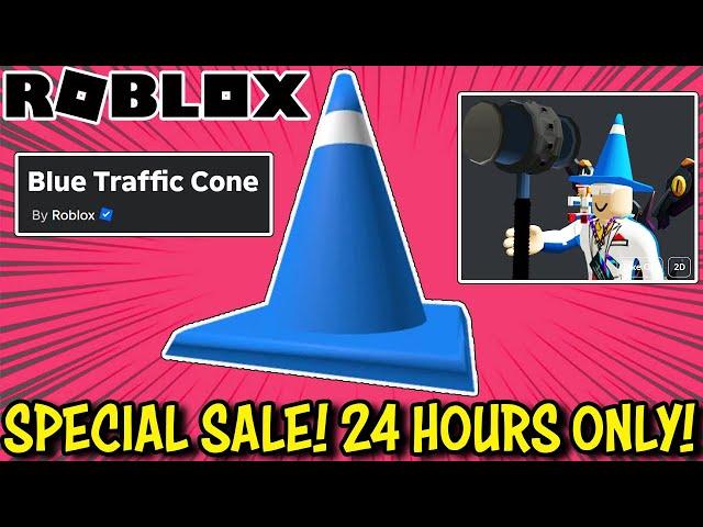 SPECIAL ROBLOX SALE: Get This BLUE TRAFFIC CONE NOW - 24 HOURS ONLY!