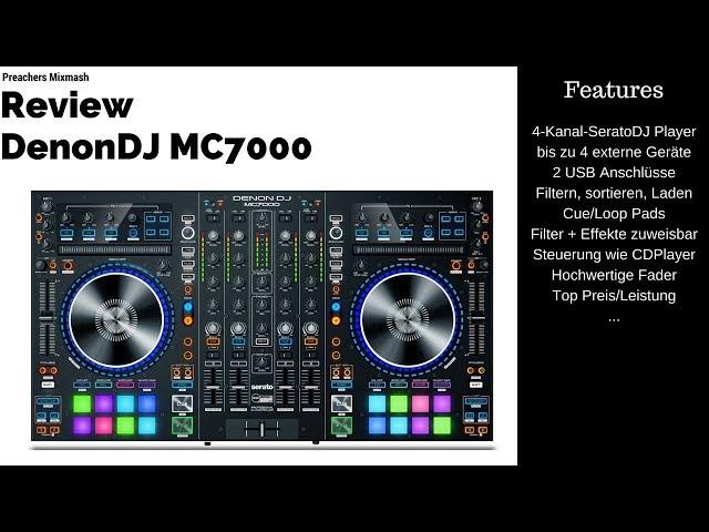 DenonDJ MC7000 TEST - [Dj Controller Mixer review] Deutsch 2017 Vlog