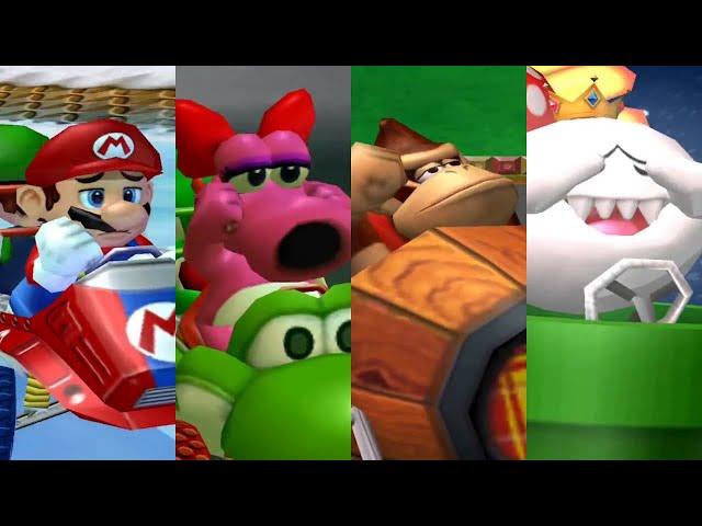 Mario Kart: Double Dash!! - All Characters Losing Animations [HD] (GameCube)