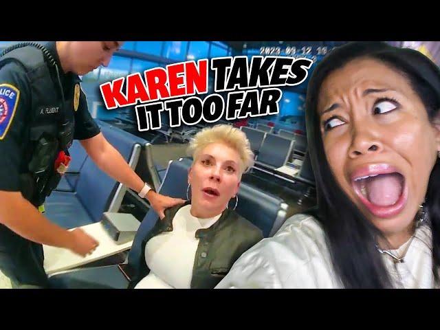 drunk KAREN goes ballistic and ASSAULTS flight attendants