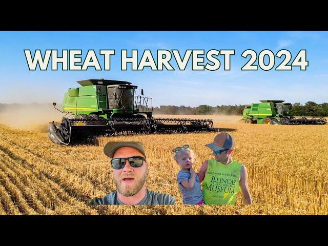 Peterson Family WHEAT HARVEST 2024 | Part 1 | John Deere 9770-9610