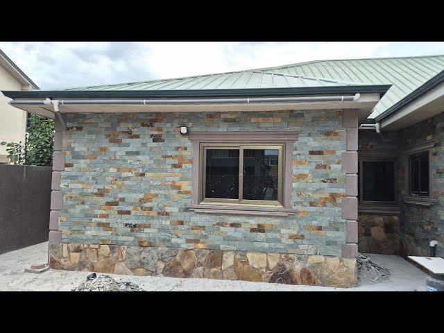 A House Full Design With Natural Stones ️ Building in Ghana 