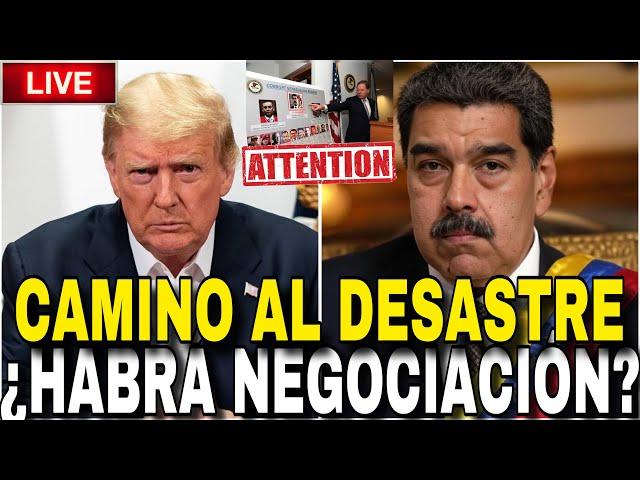 EN VIVO: CAMINO AL DESASTRE ¿HABRÁ NEGOCIACIÓN? TRUMP Y MADURO