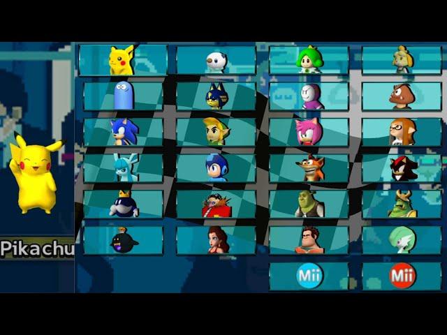 Mario Kart Wii - Krash Kart Wii 9.0 // All Playable Characters