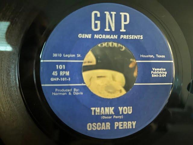 OSCAR PERRY AND GROUP on GNP obscure doo wop titled "THANK YOU"