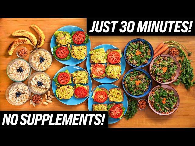 FAST 30-Minute High-Protein Vegan Meal Prep!