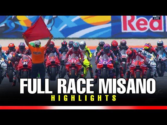 MOTOGP 2024 MISANO FULL RACE MOTOGP HIGHLIGHTS - A BIG MISTAKE