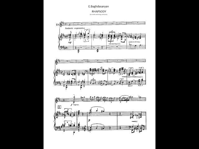 Eduard Baghdasaryan-Rhapsody (for Violin and Orchestra) (ANM)