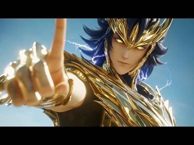 AI Music Video - Saint Seiya | The Lost Canvas | Cancer Gold Saints Manigoldo & Sage vs. Thanatos