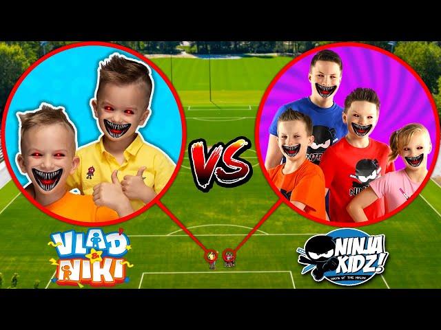 Drone Catches VLAD AND NIKI VS NINJA KIDZ AT HAUNTED SCHOOL!! *NINJA KIDZ TV IN REAL LIFE*