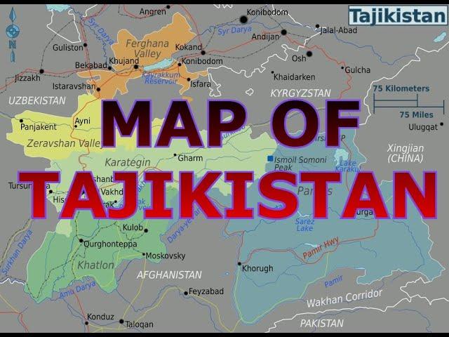 MAP OF TAJIKISTAN