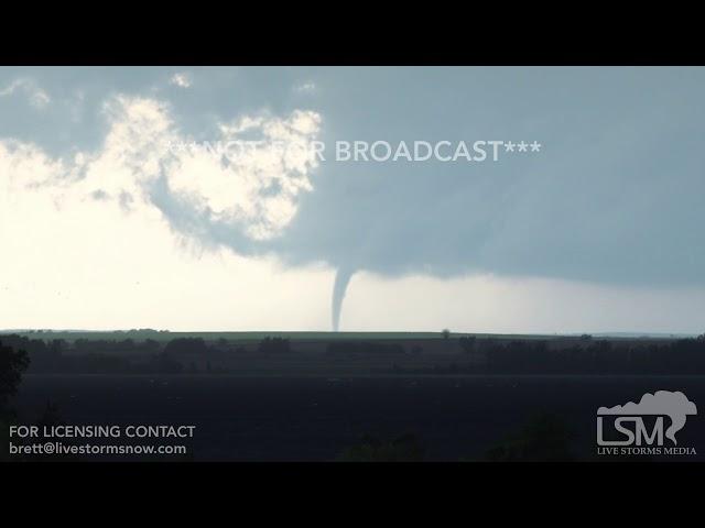 05-28-2019 Waldo, Kansas - HDR 4K Twin Tornadoes and Creepy Tornado Sirens