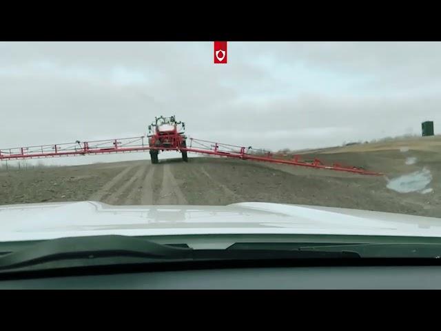 Agrifac - Automatic boom height test in Canada