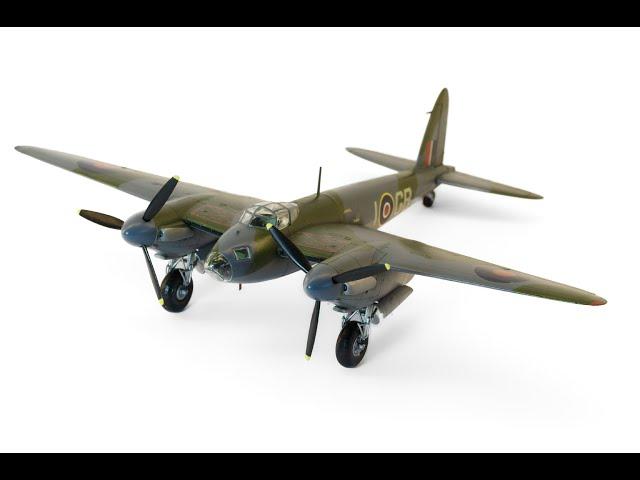 De Havilland Mosquito B Mk.IV. Plastic 1:72 scale model from Tamiya (60753). Full build video.