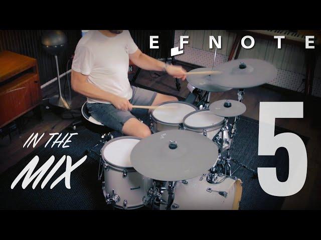 That's electronic drums ?! EFNOTE 5 groovy JAZZ e-drumming in the mix