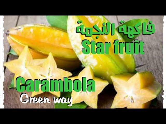 فاكهة النجمة الاستوائية  Star fruit |فوائد وتحذيرات هامة  #فواكه غريبة!! (2)