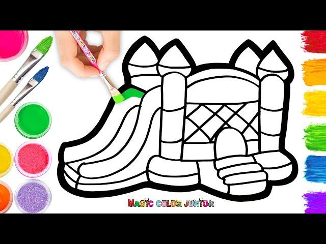 Drawing and Coloring a Fortress | Draw & Painting