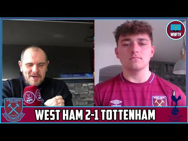 “We’re grinding out results” West Ham 2-1 Tottenham (Fan cam)