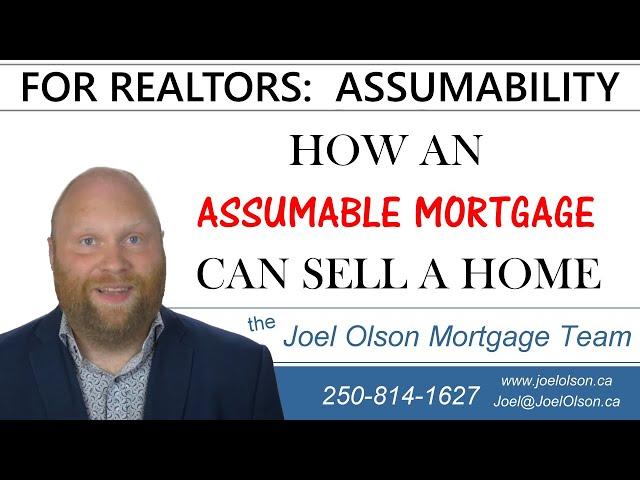 ATTN Realtors - How an assumable mortgage can sell a home...