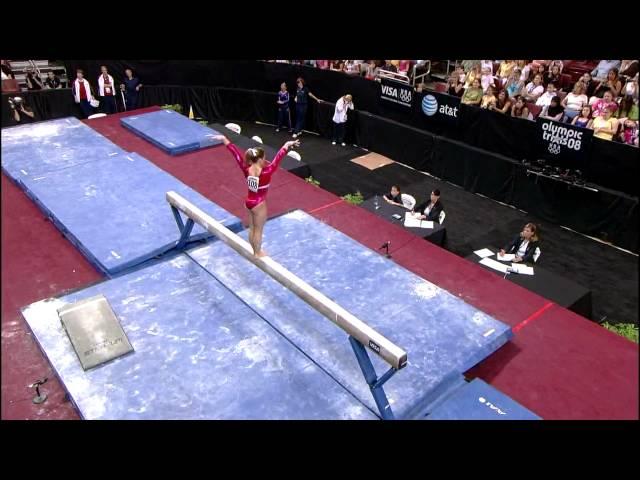 Shawn Johnson - Balance Beam - 2008 Olympic Trials - Day 1