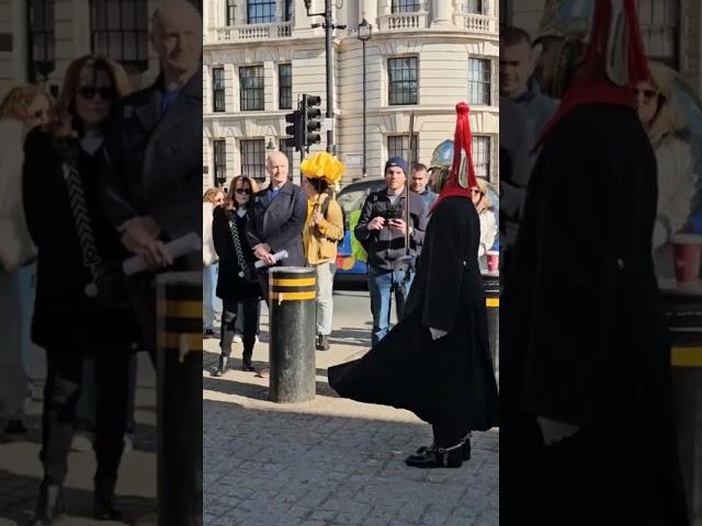 The Gateman Checks Horsemen on Duty at horse Guard! #royalguard #royalkingsguards #royalhorseguard