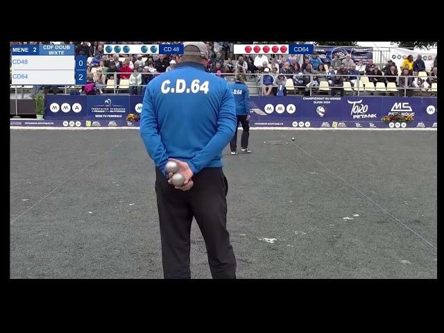 French Petanque Championship Double Mixed 2024, LOZERE 48 vs PYRENEES ATLANTIQUES 64