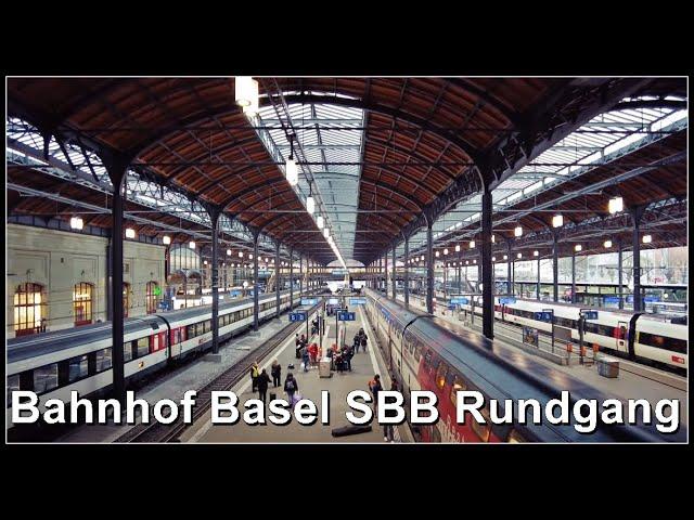 Basel Bahnhof SBB wird umgebaut / Grosser Rundgang beim Bahnhof Basel SBB, Stadt Basel, Schweiz 2022