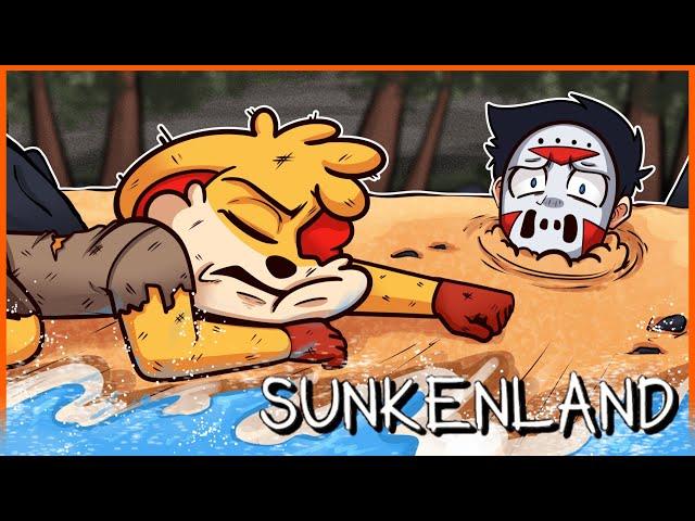 DAY 1 OF 100 - SURVIVING AT SEA WITH DELIRIOUS!!!  [SUNKEN LAND]