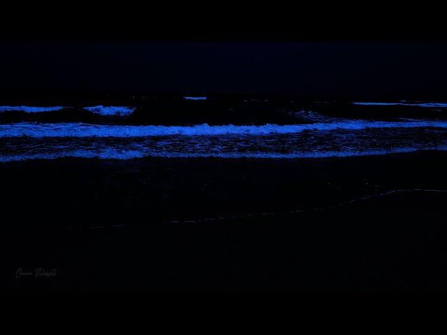 Rilassanti onde dell'oceano di notte: guarigione dall'insonnia, sollievo dallo stress, ansia e stati