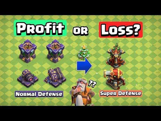 Super Defenses VS Normal Defenses | Clash of Clans