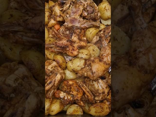 Spicy Roast Chicken & Potatoes Recipe | By Cook With Shazay #food #foodie #recipe #delicious #shorts