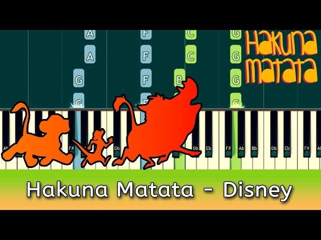 Hakuna Matata Piano Tutorial (with Chords & Notes)