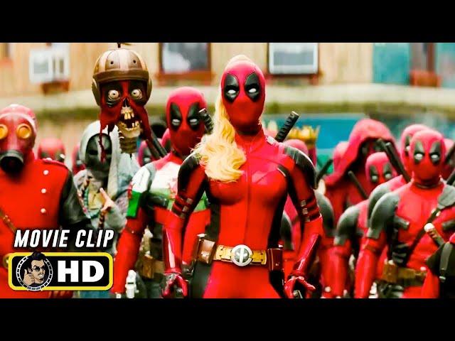 DEADPOOL & WOLVERINE "Deadpool Corps Fight Scene" (2024) Marvel