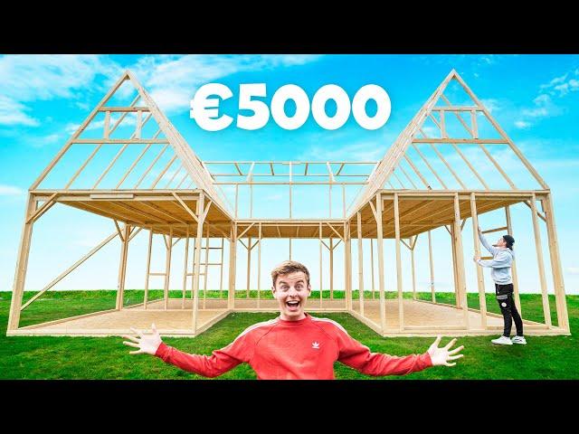 Wij Bouwen Een €5000 Villa In Achtertuin!