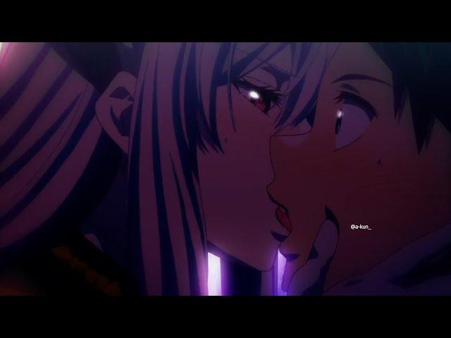 Kyouka x Yuuki Sweet Romantic Ecchi Kiss Scene || Chained Soldier || Anime Kiss Scene @a-kun_