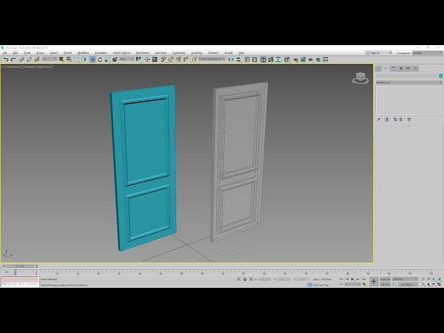 Как сделать дверь в 3ds Max