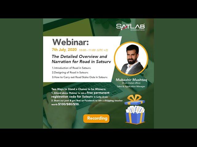 [เทปบันทึก] SatLab Webinar  The Detailed Overview and Narration for Road in Satsurv