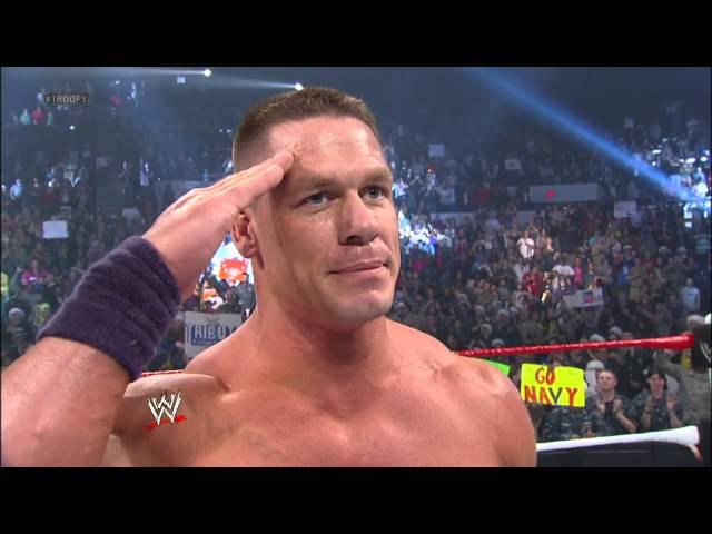 John Cena addresses the troops:Tribute to the Troops, December 19, 2012