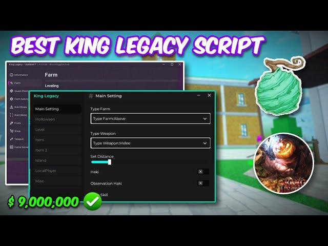 King Legacy Script Pastebin | Auto Farm Level, Candy, Raid, and More | Mobile and PC (2024)