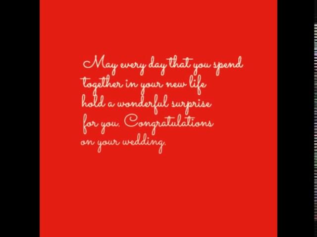 Wedding messages for the bride and groom